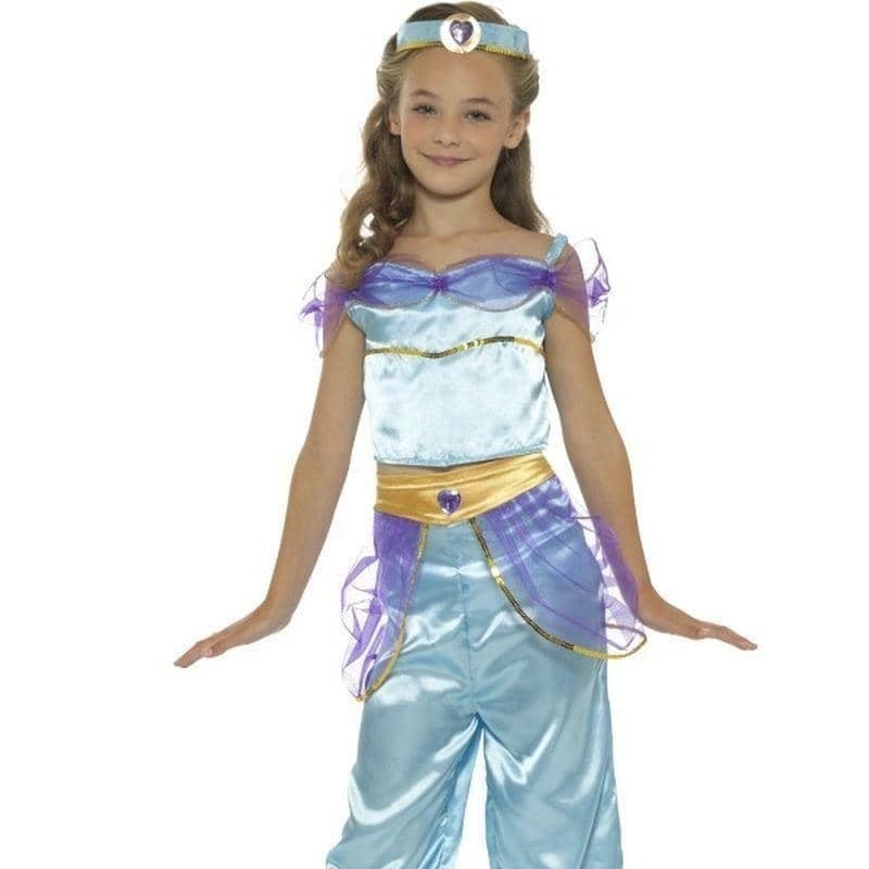 Costumes Australia Arabian Princess Costume Kids Blue Jewel Headband_1