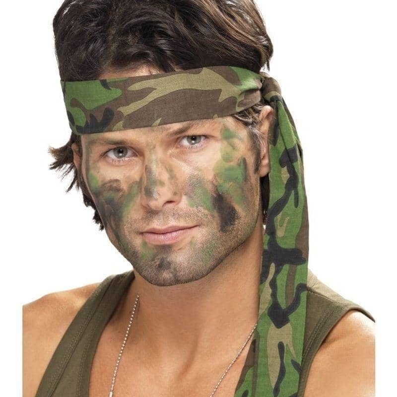 Costumes Australia Army Headband Adult Camouflage 150cm_1