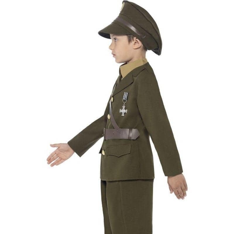 Costumes Australia Army Officer Costume Kids Green Uniform Authentic Green Military Dress_3