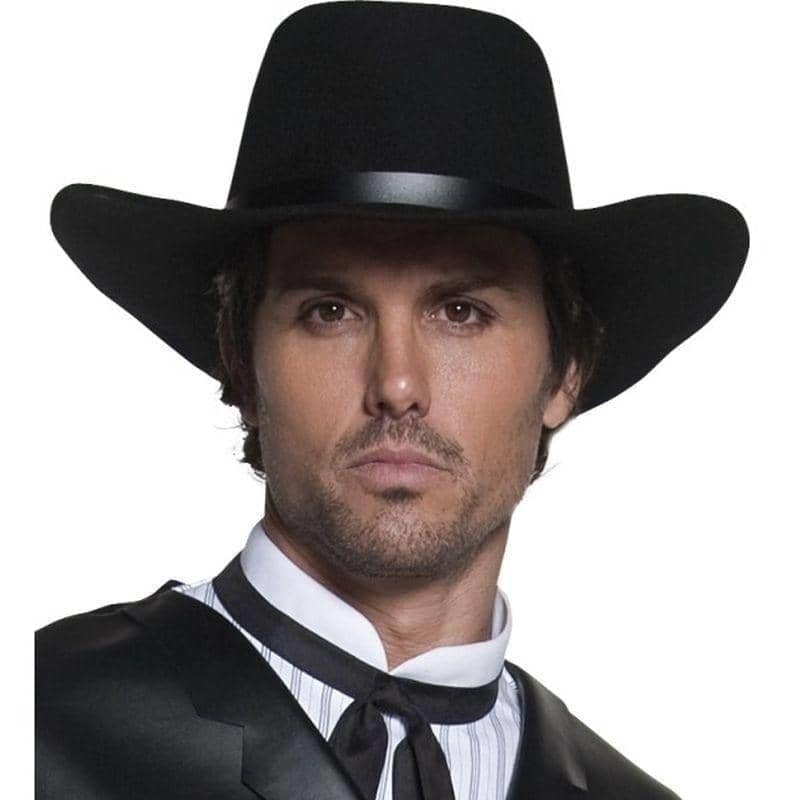 Costumes Australia Authentic Western Gunslinger Hat Adult Black_1