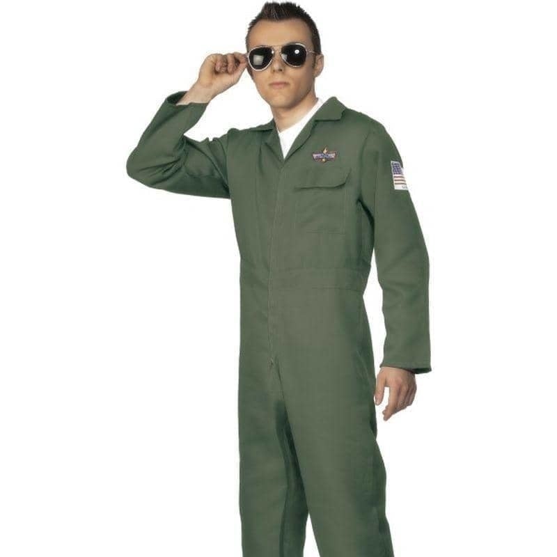 Costumes Australia Aviator Costume Adult Green_1