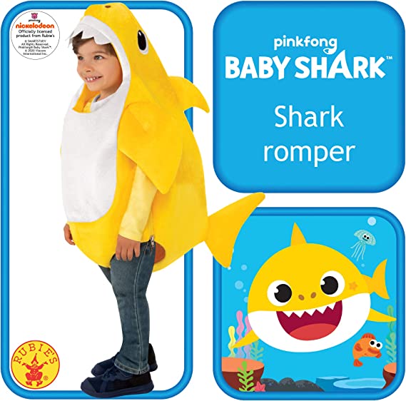 Costumes Australia Baby Shark Yellow Costume for Kids_3