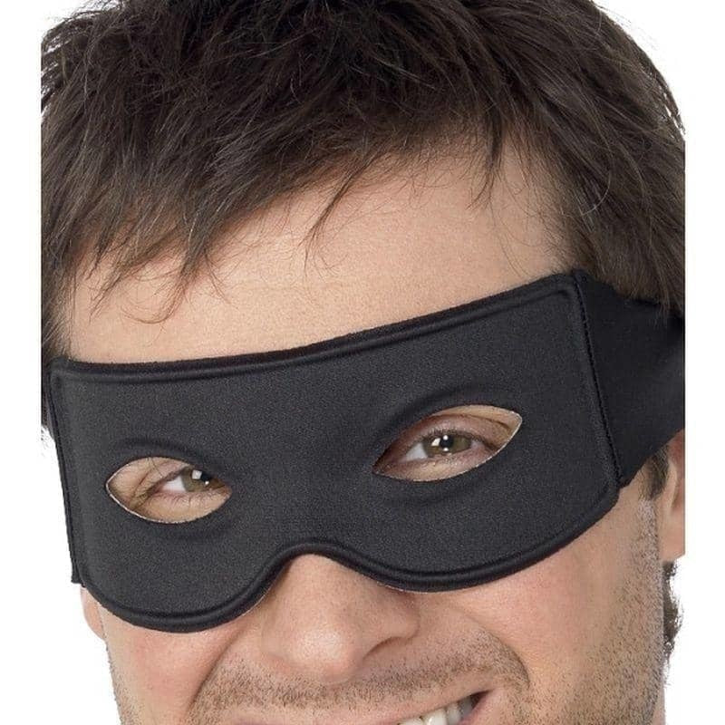 Costumes Australia Bandit Eyemask and Tie Scarf Adult Black_1