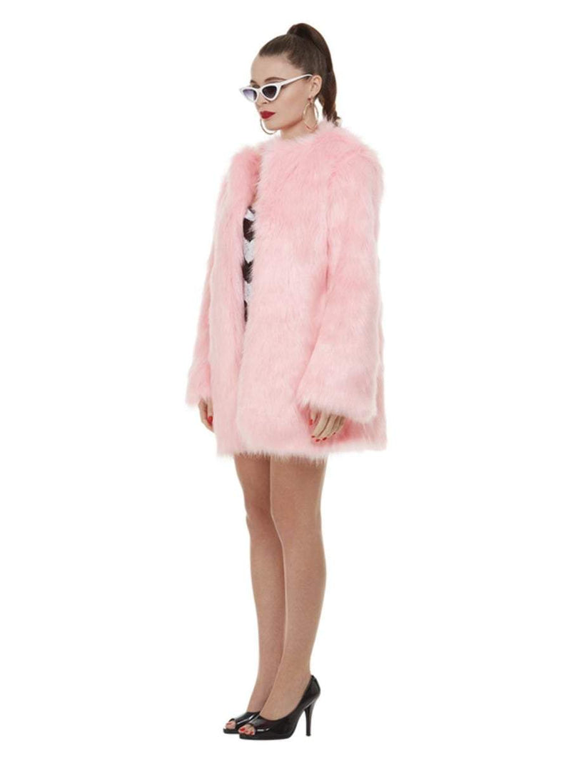 Costumes Australia Barbie 60th Anniversary Costume Movie Pink Fluffy Coat Sunglasses_3