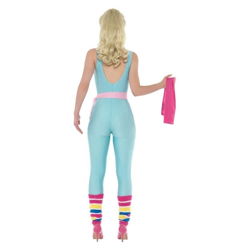 Costumes Australia Barbie Costume Fitness Great Shape Workout Adult Blue Jumpsuit_2