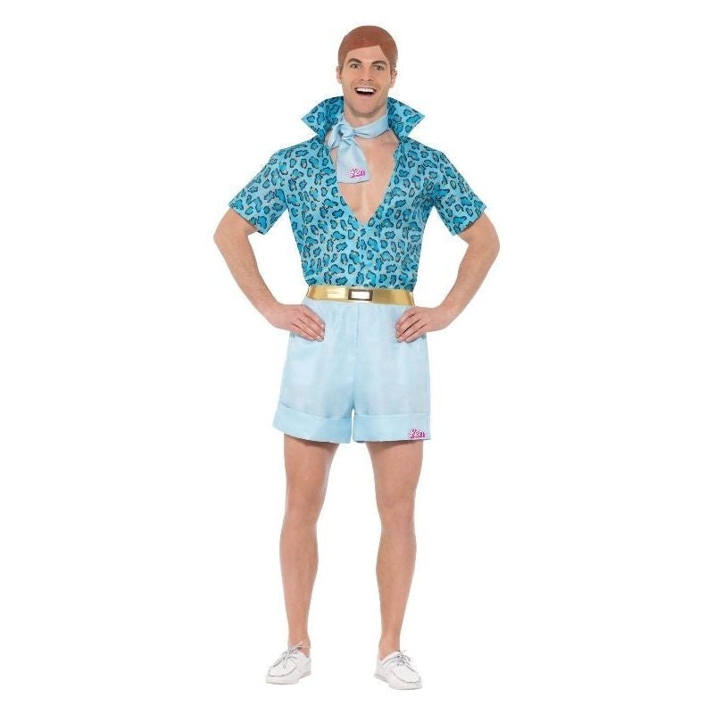 Costumes Australia Barbie Movie Safari Ken Costume Mens Blue Shirt Shorts Tie and Wig_1