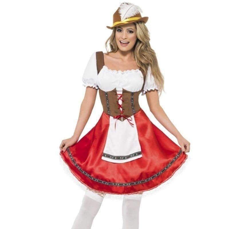 Costumes Australia Bavarian Wench Costume Adult Red White_1