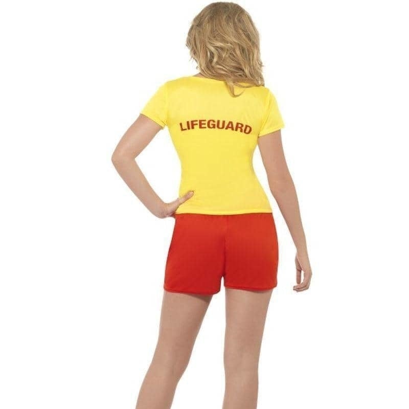 Costumes Australia Baywatch Beach Adult Red Shorts Yellow Top Costume_2