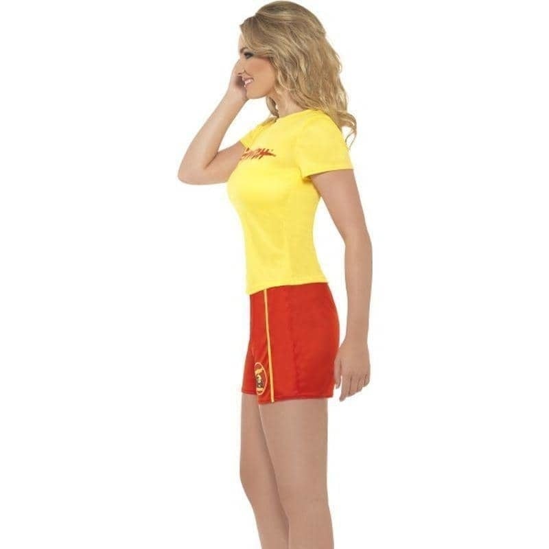 Costumes Australia Baywatch Beach Adult Red Shorts Yellow Top Costume_3