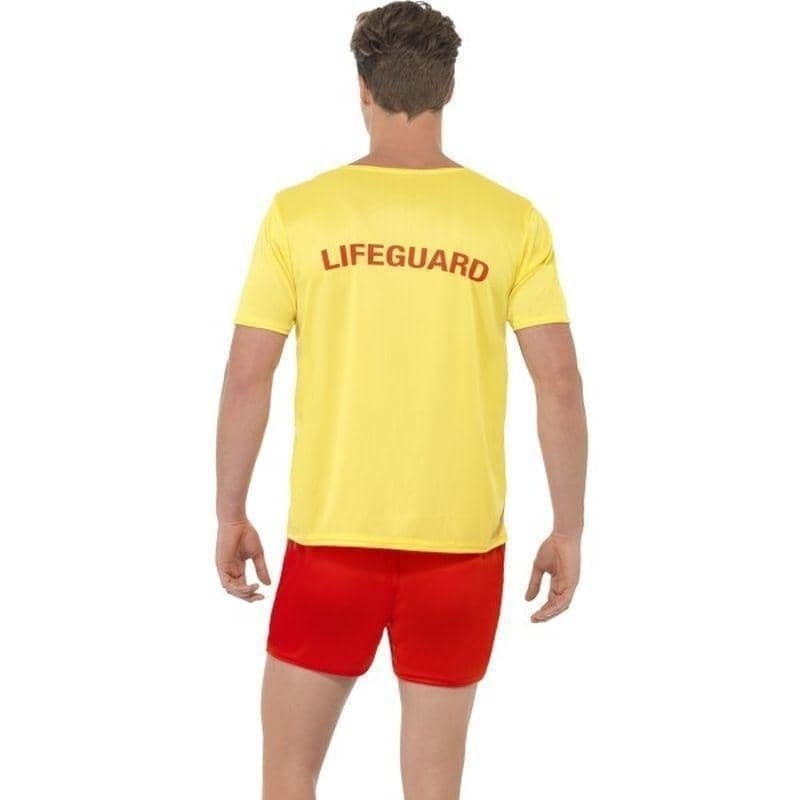 Costumes Australia Baywatch Mens Beach Costume Adult Yellow and Red_2