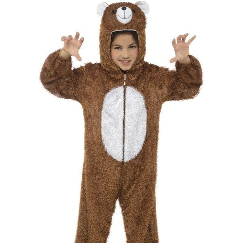 Costumes Australia Bear Costume Kids Brown Jumpsuit_1