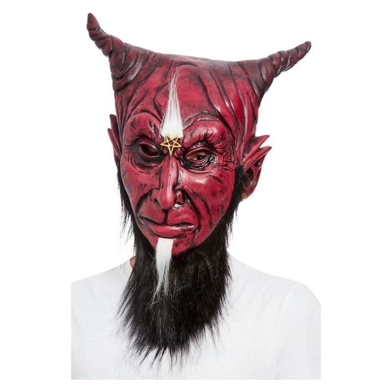 Costumes Australia Bearded Satanic Devil Overhead Mask Latex_1