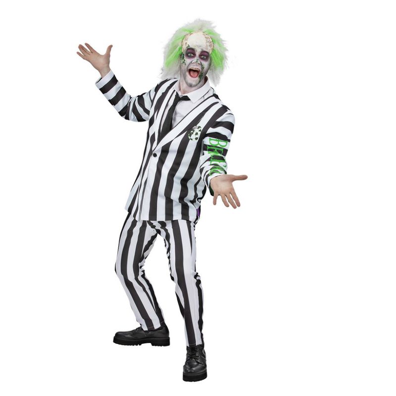 Costumes Australia Beetlejuice Costume Mens Striped Suit_1