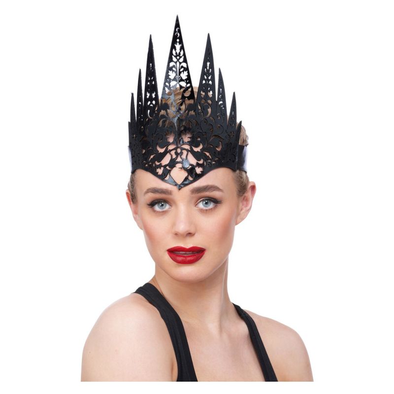 Costumes Australia Black Filigree Queen Crown Headband Adult_1