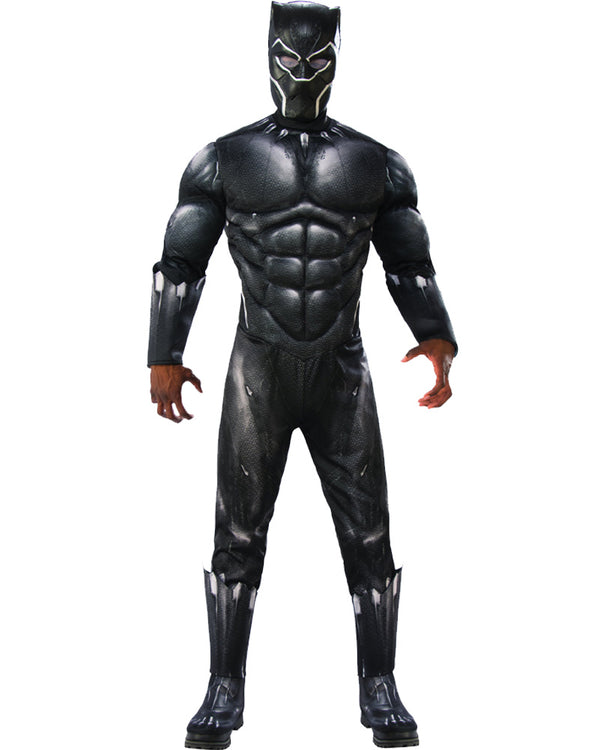 Costumes Australia Black Panther Deluxe Mens Muscle Padded Costume_1