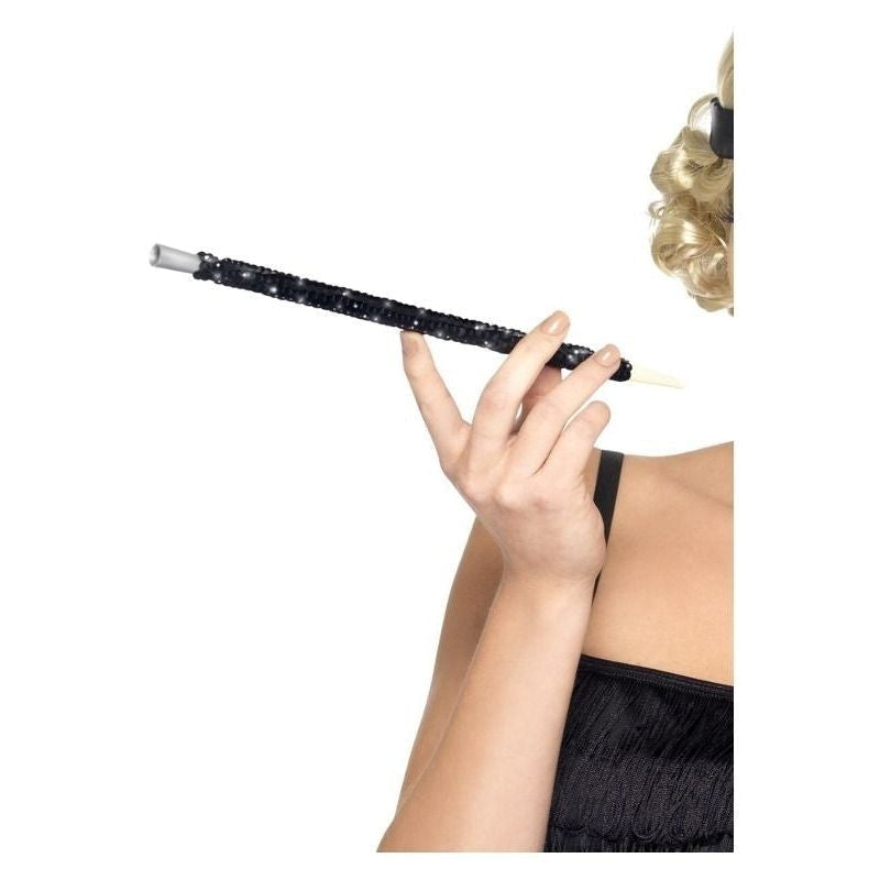 Costumes Australia Size Chart Black Sequinned Cigarette Holder Adult