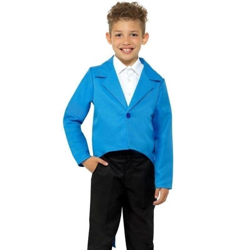 Costumes Australia Blue Tailcoat Kids Butler Costume_1