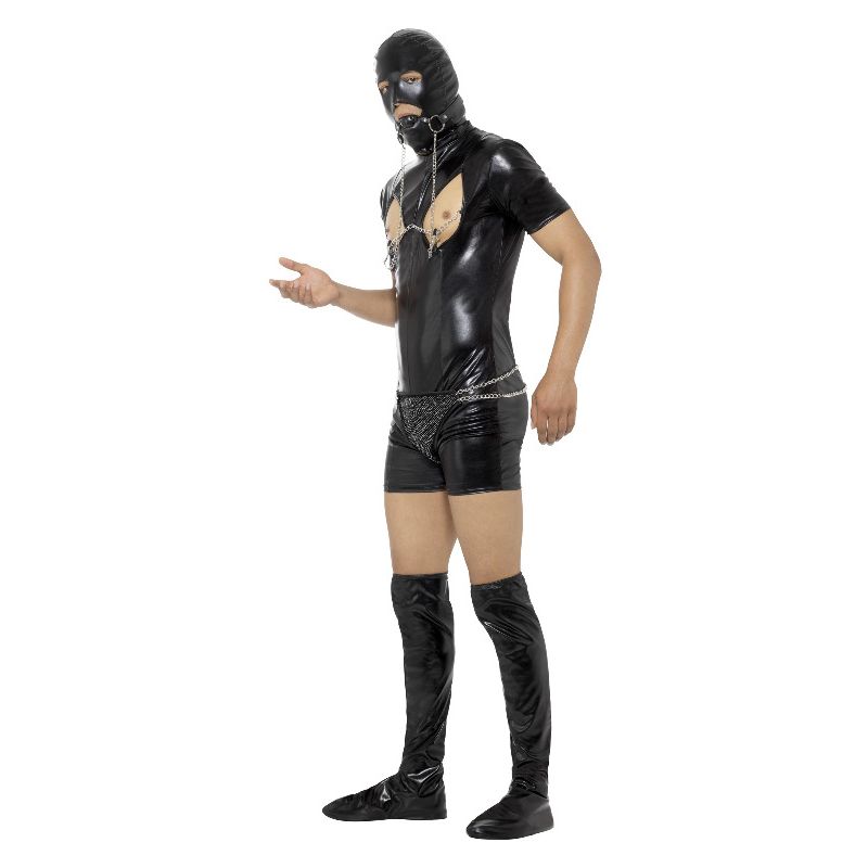 Costumes Australia Bondage Gimp Bodysuit Costume Adult Black_3