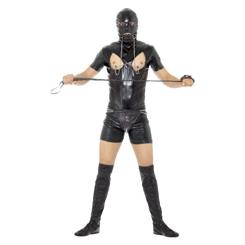 Costumes Australia Bondage Gimp Bodysuit Costume Adult Black_1