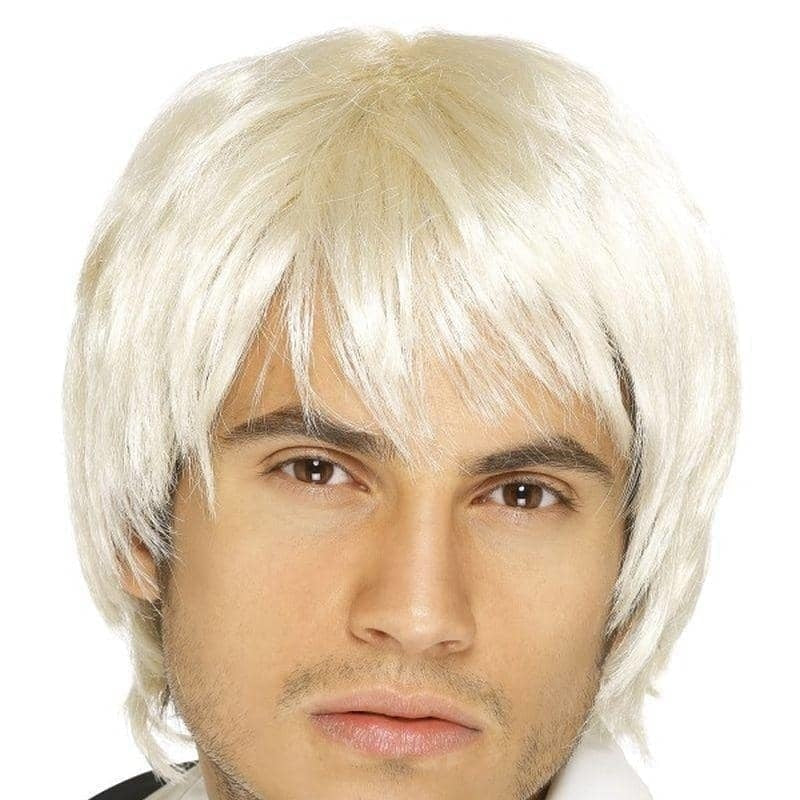 Costumes Australia Boy Band Wig Adult Blonde Short_1