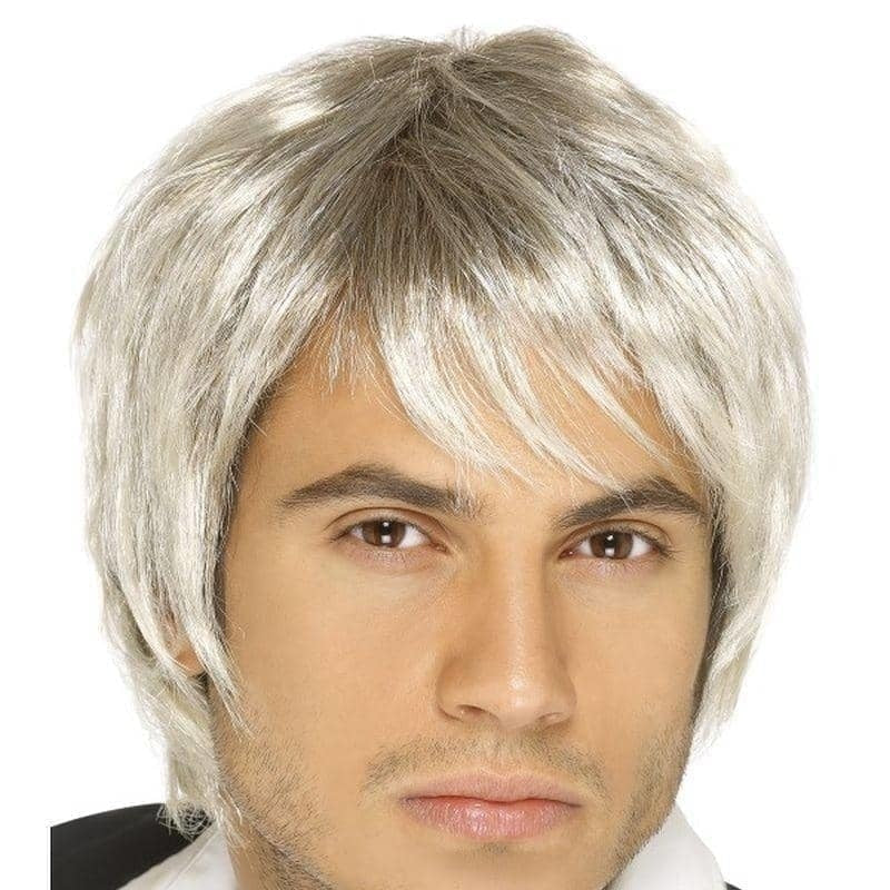 Costumes Australia Boy Band Wig Light Blonde and Brown Short Style_1