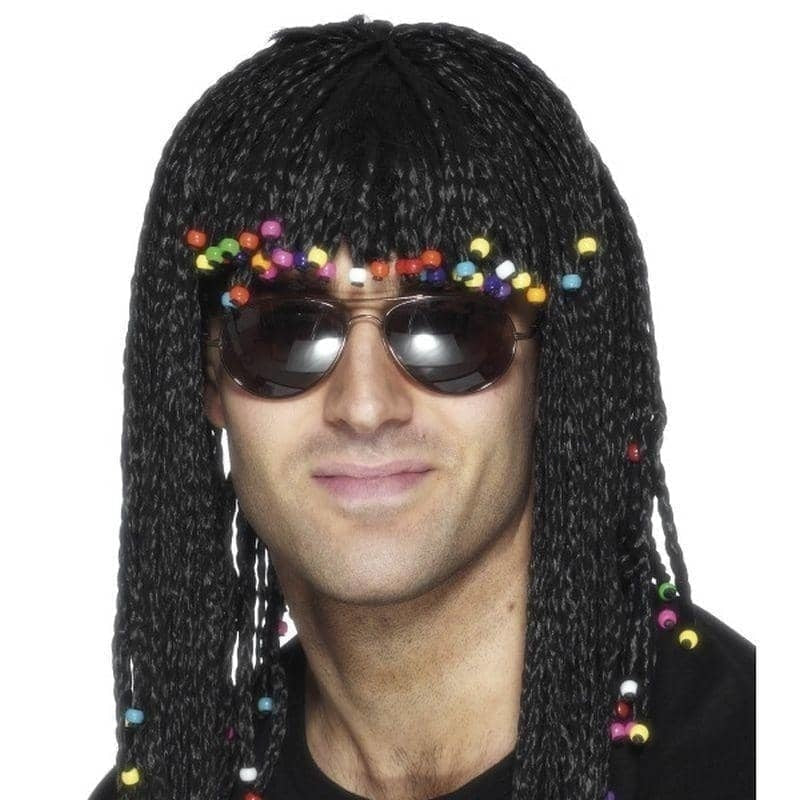 Costumes Australia Braided Wig Adult Black_1