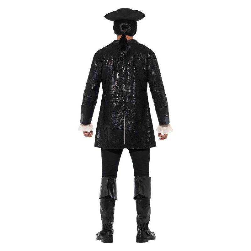 Costumes Australia Buccaneer Pirate Jacket Black Adult_2