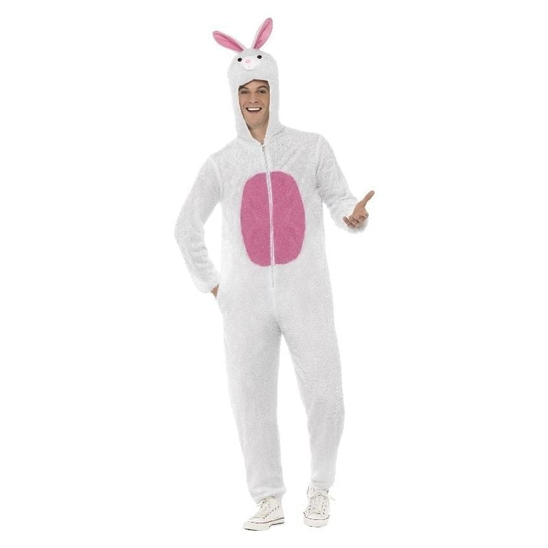 Costumes Australia Bunny Costume Adult White Pink_3