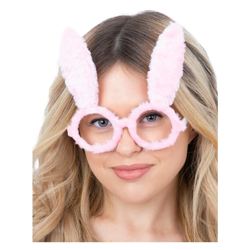 Costumes Australia Bunny Glasses Pink Adult_1