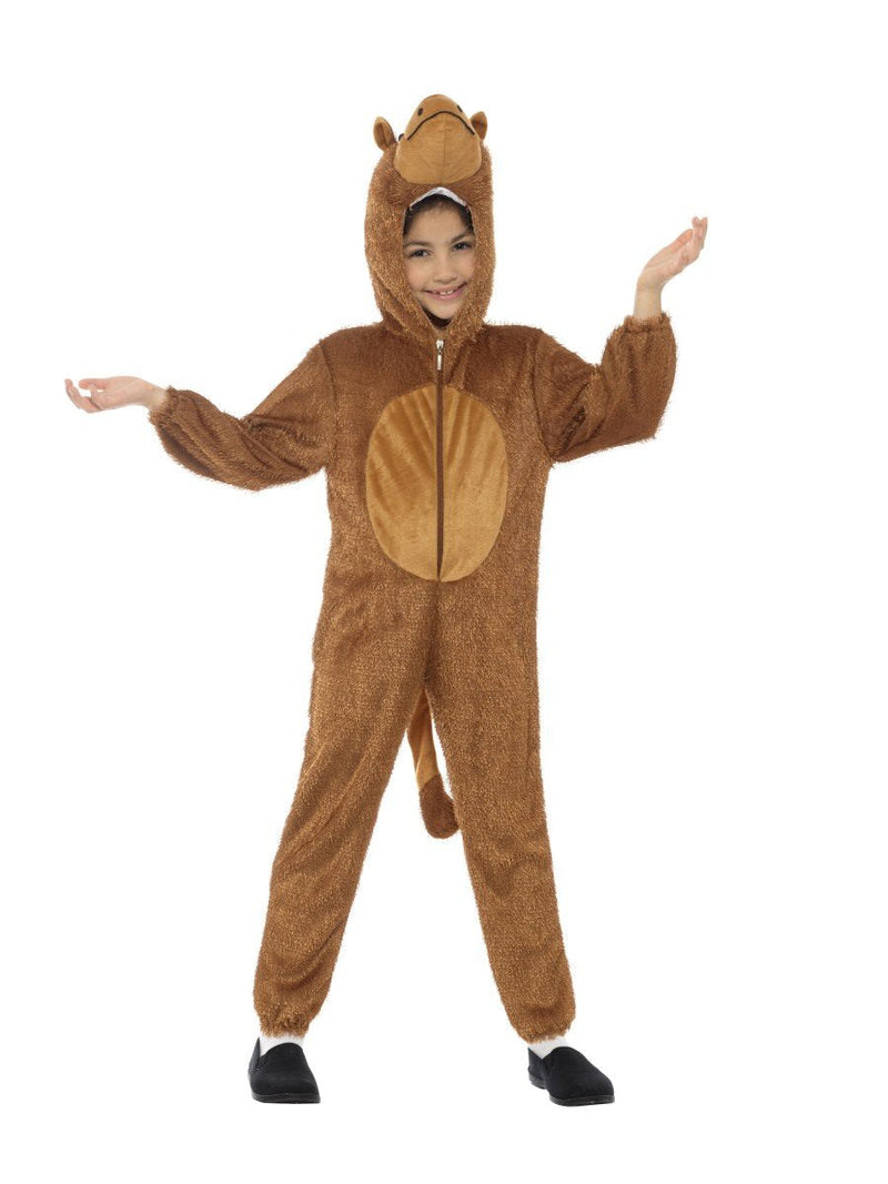 Costumes Australia Camel Costume Kids Brown Jumpsuit with Hood_2