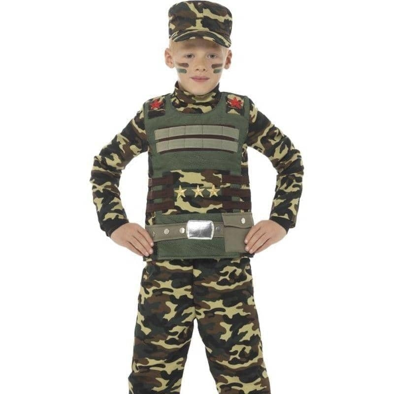 Costumes Australia Camouflage Military Boy Costume Child Green_1