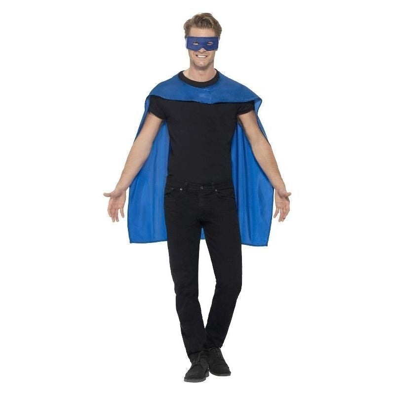 Costumes Australia Cape Adult Blue Eyemask_1