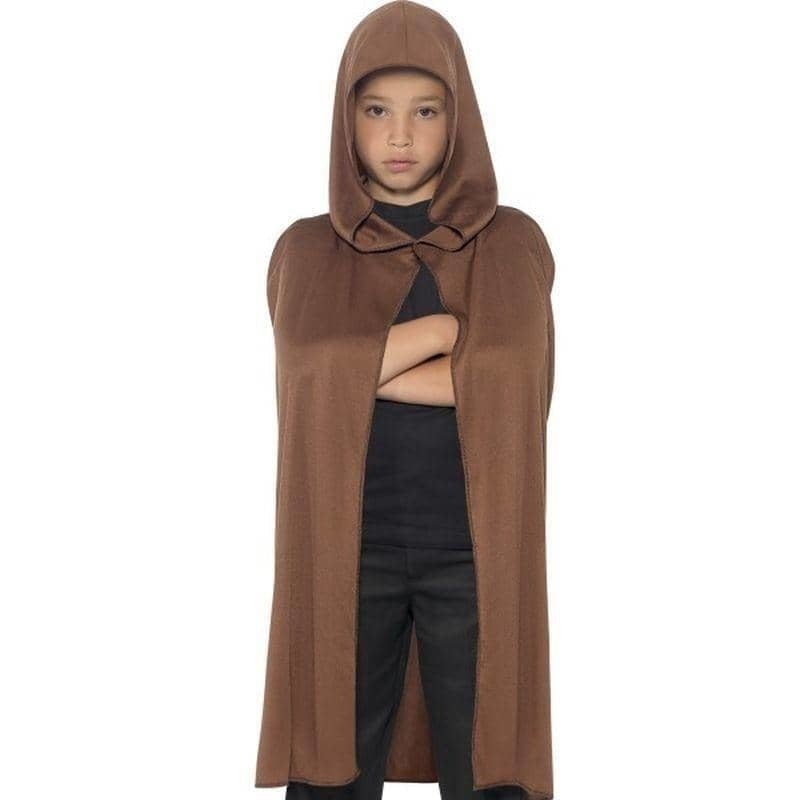 Costumes Australia Cape Hooded Kids Brown_1