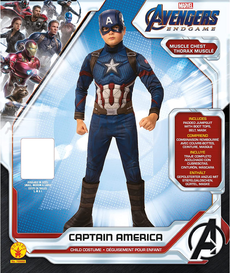 Costumes Australia Captain America Costume Boys Deluxe Avengers Endgame_4