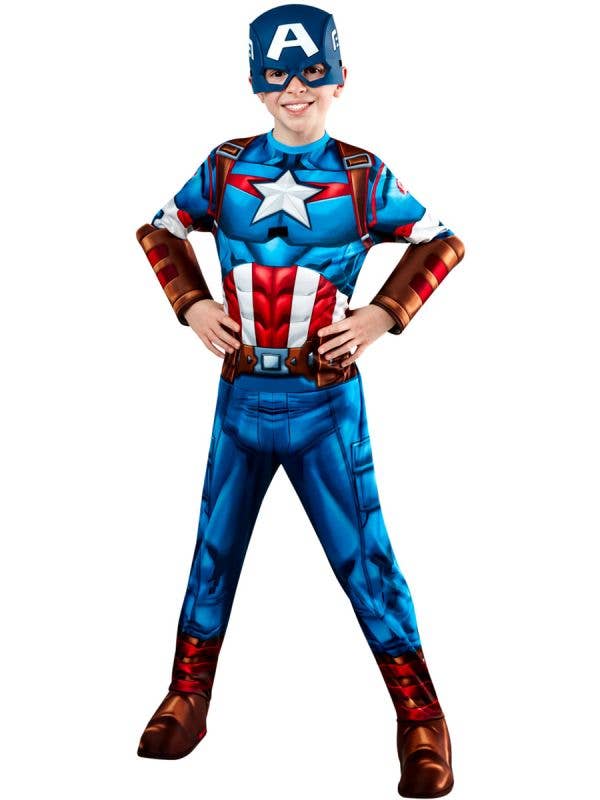 Costumes Australia Captain America Mech Strike Boys Costume_3