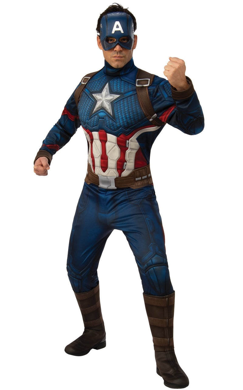 Costumes Australia Captain America Mens Costume Deluxe Avengers Endgame_1