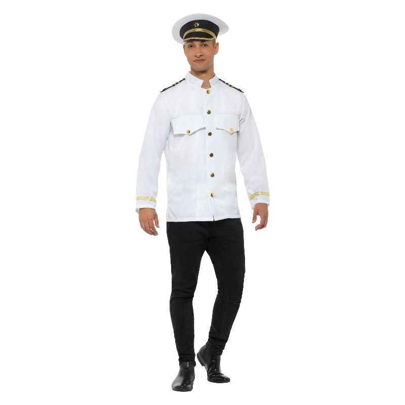 Costumes Australia Captain Jacket White Adult_1