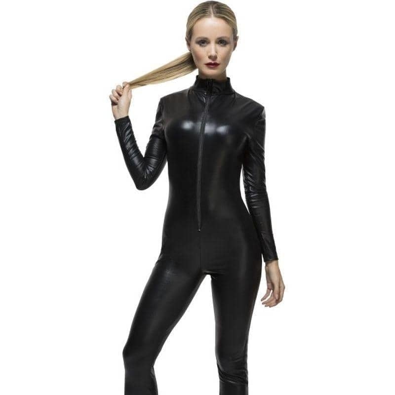 Costumes Australia Catsuit Miss Whiplash Costume Adult Black_1