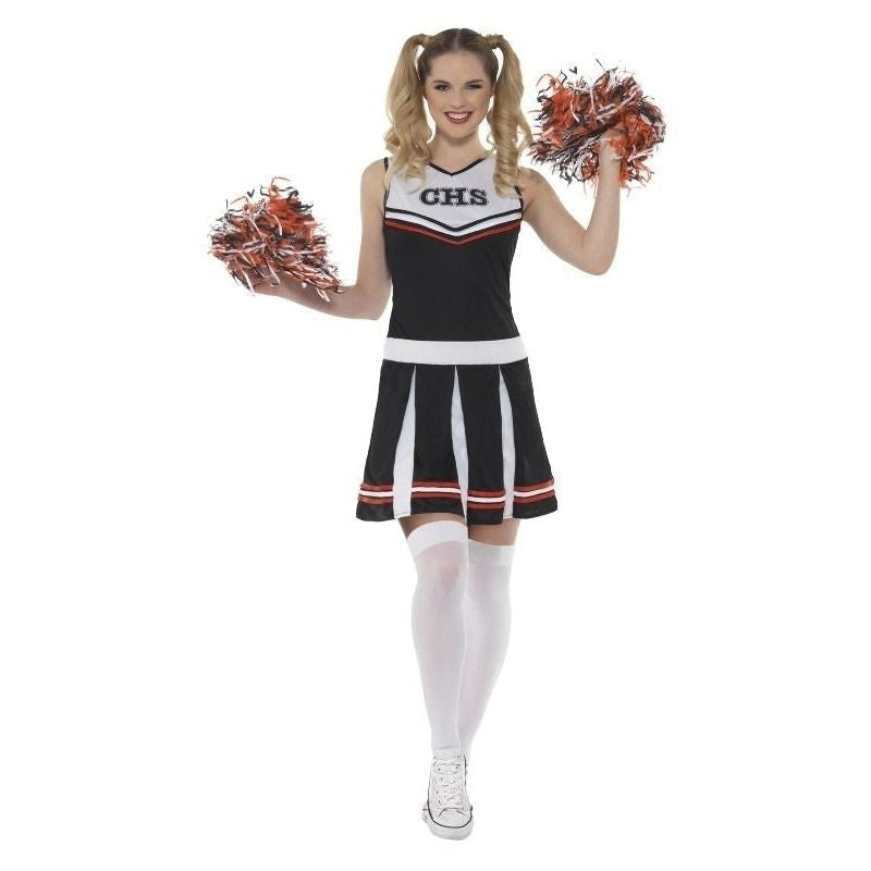 Costumes Australia Cheerleader Costume Adult Black_2