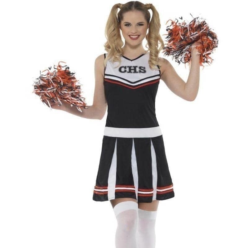 Costumes Australia Cheerleader Costume Adult Black_1