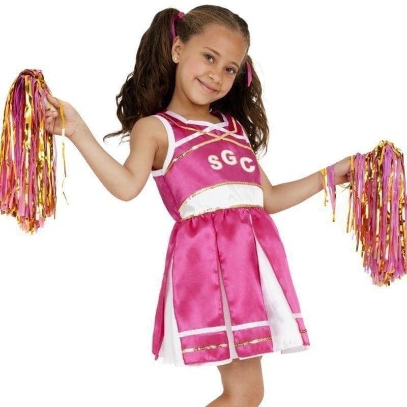 Costumes Australia Cheerleader Costume Child Kids Pink_1