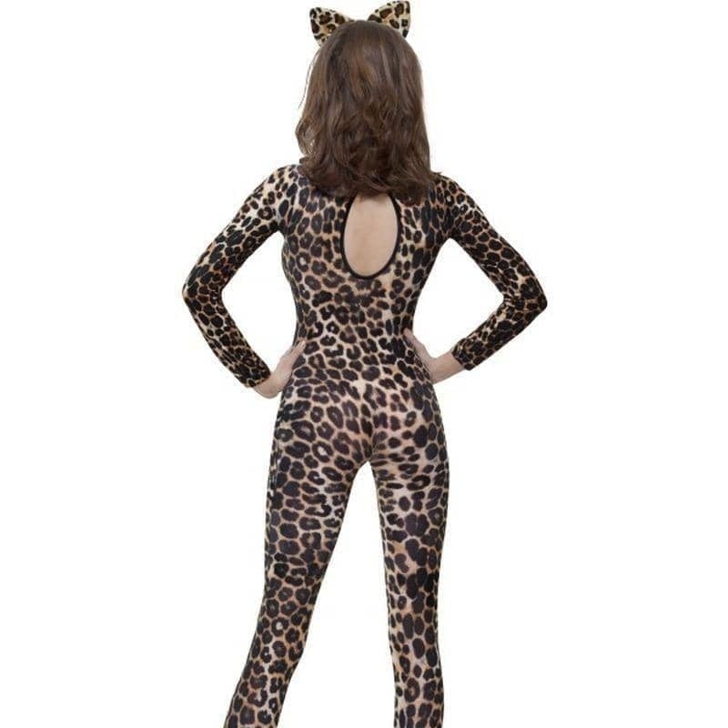 Costumes Australia Cheetah Print Bodysuit Adult Brown_3