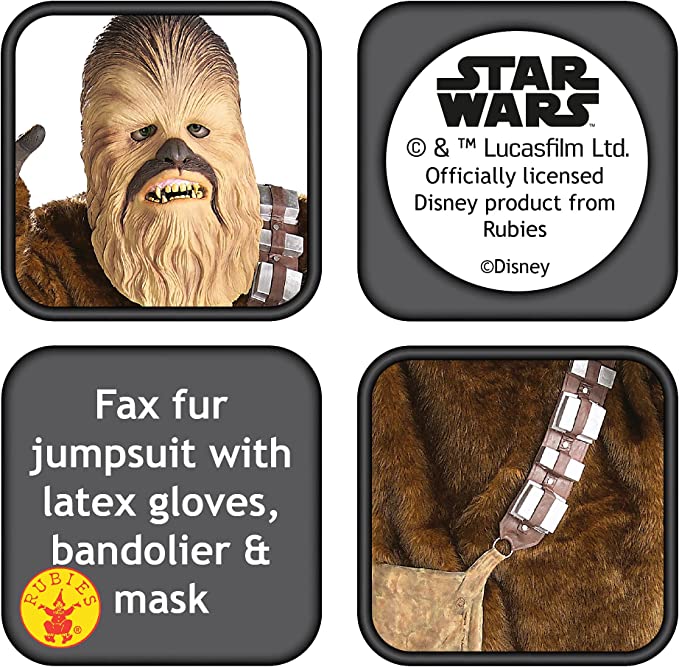 Costumes Australia Chewbacca Costume Childs Classic Star Wars Deluxe Wookie_3