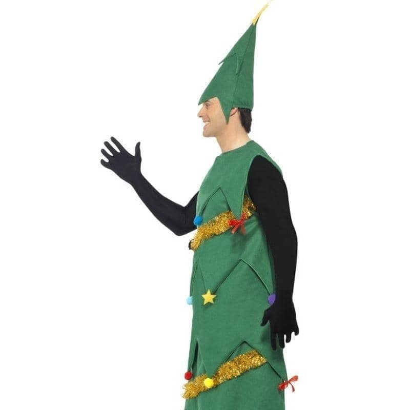 Costumes Australia Christmas Tree Costume Adult Green with Hat_3