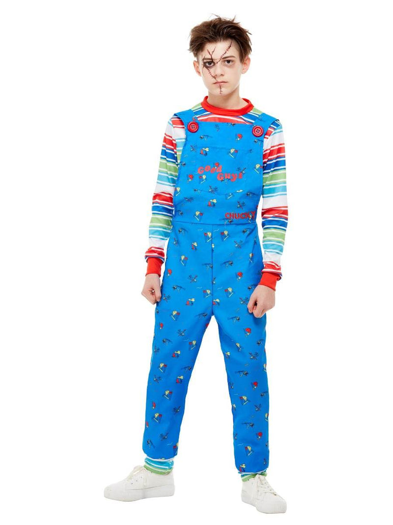 Costumes Australia Chucky Costume Child Blue Dungarees And Top_3