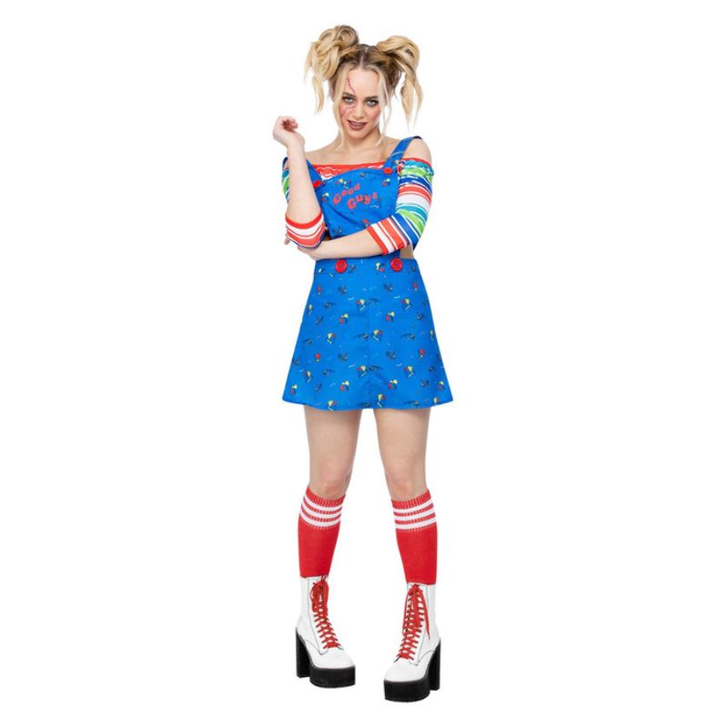 Costumes Australia Chucky Costume Ladies Blue Dress_1