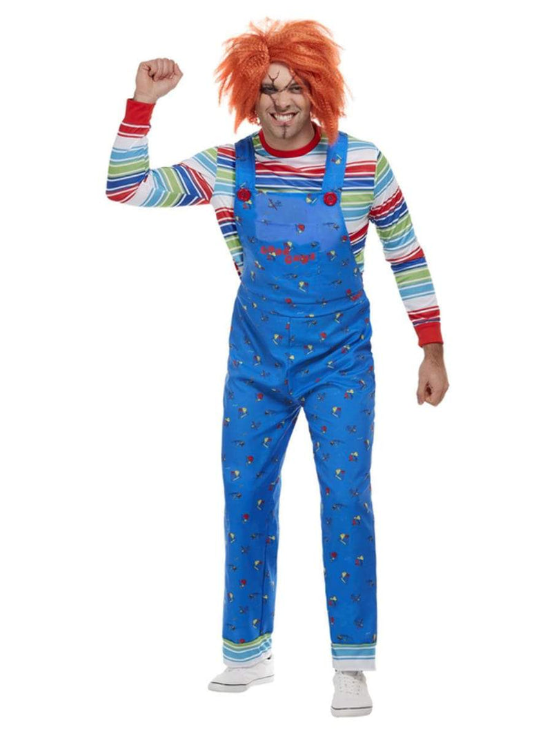 Costumes Australia Chucky Costume Mens Blue Dungarees_4