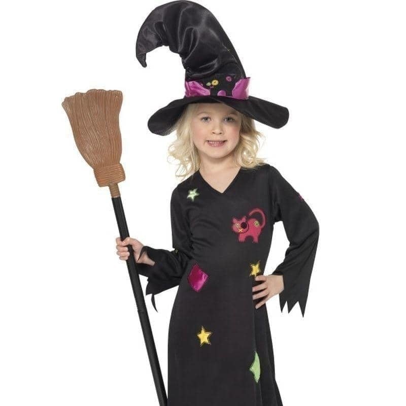 Costumes Australia Cinder Witch Costume Kids Black Pink_1