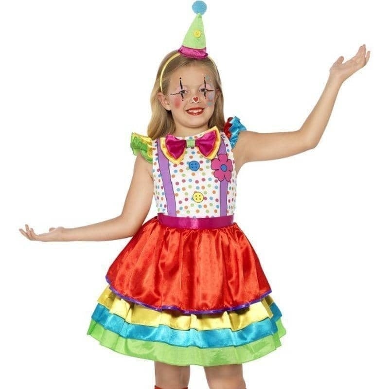 Costumes Australia Clown Girl Deluxe Costume Kids Rainbow_1