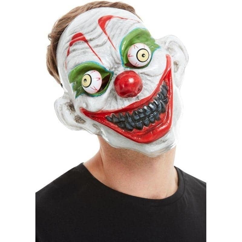 Costumes Australia Clown Mask Adult White_1